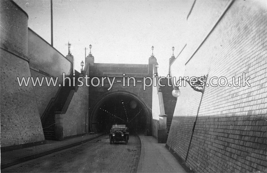 Entrance to Blackwall Tunnel, Greenwich, London. c.1920's